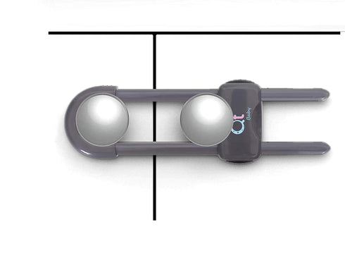 Baby Proofing Cabinet Locks | Adjustable U Shaped Baby Safety Latches for Drawers, Fridge, Closet |Modern Baby Proofing Cabinet Lock with Extra Se...
