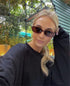 ADE WU Retro Oval Sunglasses 90s Vintage Narrow Small Tiny Oval Sun Glasses Black Tortoiseshell Frame...