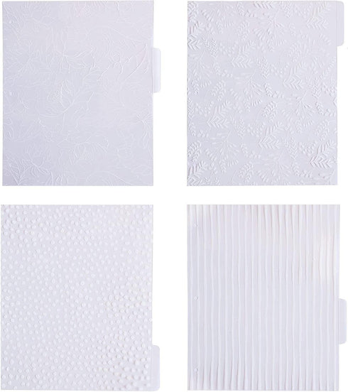 Steel Mill & Co Cute Decorative Binder Dividers with Tabs, 8 Tab Dividers Letter Size, Plastic Binder Organizer Set for School/Office, White Flora...
