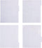 Steel Mill & Co Cute Decorative Binder Dividers with Tabs, 8 Tab Dividers Letter Size, Plastic Binder Organizer Set for School/Office, White Flora...