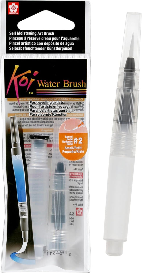 SAKURA Koi Water Brush - Water Brush for Watercolor - 4 ml Tank - Small Brush Tip...