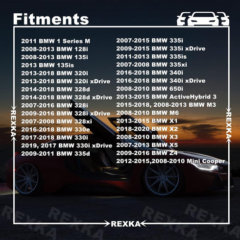 Rexka 20 pcs M4.8-1.61 x 16mm Hex Head Sems Screws for BMW Wheel Arch Trim Underfloor Coating Rear Trim Cover Underhood Shield 07147129160 E46 E60...
