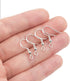 100 PCS/50 Pairs Earring Hooks for Jewelry Making - 925 Silver Hypoallergenic Earring Hooks, Earring Making Supplies Kit, Earring Findings, Ear Wi...