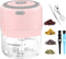 Electric Herb Grinder - 3.5 Inch Large Grinders for Grinding Dry Fresh Herbs and Spice with Clear Chamber, Portable USB Charge Herb Grinder, Inclu...