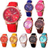 Wholesale Lot of 10 Pcs Unisex Men Women Lady Teen Girl Gold Plated Platinum Style PU Leather Round Wrist Watches...