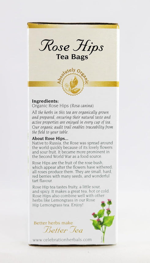 CELEBRATION HERBALS Rose HIPS Tea Organic 24 Bag, 0.02 Pound...