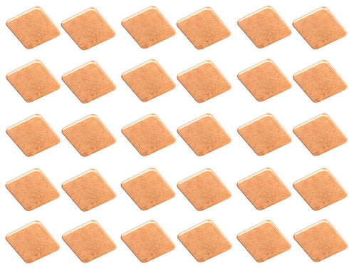 Easycargo 20pcs Heatsink Copper Pad Shims 15mm x15mm for cooling Laptop GPU CPU IC Chips VGA RAM (15x15x1.2)...