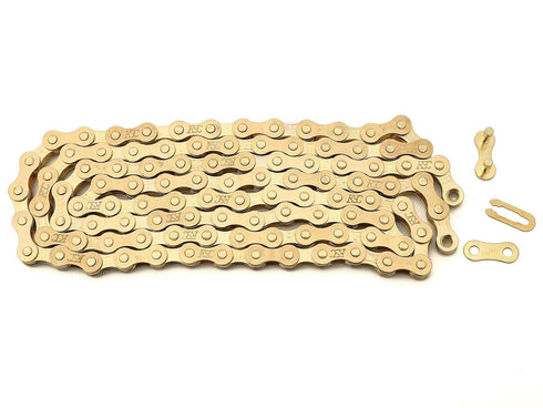FSC F410 1-Speed Bicycle Chain (1/2 x 1/8-Inch, 104L) (Ti-N Gold)...