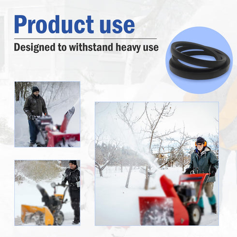 1/2" × 40"Snow Thrower Auger Belt 26-9670 Fits for Toro 26-9670 Snow Blower v Belt (1/2" × 40")...