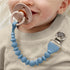Itzy Ritzy Silicone Pacifier Clip; 100% Food Grade Silicone Pacifier Strap with Clip Keeps Pacifiers, Teethers & Small Toys in Place Features One-...