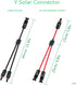 Y Solar Connector,Solar Y Branch Parallel Cable,Solar 1 to 2 Male Female Connector Adapter,10AWG 45A Waterproof IP68 40CM Cable, for Solar Panels,...