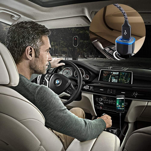 USB Wall Charger with Micro USB Cable for LG Stylo 3/2 K50 K40 K30 K20, Samsung Galaxy S7 S6 S5 J7 J3 Note 5/4, Micro Charger Set, Car Adapter, Ch...