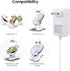 10 ft Power Cord for 4moms mamaRoo 4, 12V 3A Charger for RockaRoo Baby Swing, AC Adapter, White...
