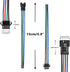 mxuteuk 20 Pairs 22 AWG JST SM Plug 4 Pin Male to Female LED Wire Connector Adapter Electrical Cable 150mm for Led Strip 5050 3528...