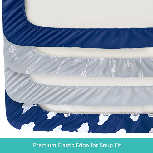 Changing Pad Cover, Diaper Changing Pad Covers 4 Pack, Fitted Baby Changing Table Sheets for 32''×16'' Change Table Pad, Cradle & Bassinet Sheets ...