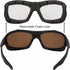 WYND Blocker Polarized Riding Sunglasses Extreme Sports Wrap Motorcycle Glasses...