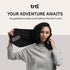 trtl Pillow - Scientifically Proven Super Soft Neck Support Travel Pillow - Machine Washable - Black...