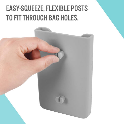 Phone Holder Compatible with Bogg Bag - Universal and Made of Silicone - Rubber Beach Bag Accessories and Attachment - Tote Bag Insert Grey......