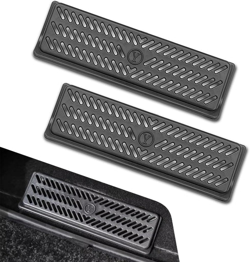 Pack-2 Car Under Seat Air Outlet Vent Cover, Car Backseat Air Vent Cover, Waterproof Backseat Air Flow Vent Grille Protector Compatible with Tesla...