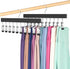 Legging Organizer for Closet, Pants Hangers with Clips Holds 20 Leggings, Jeans, Hats, Shorts, Socks, 360° Rotating Space Saving Hanging clothes o...