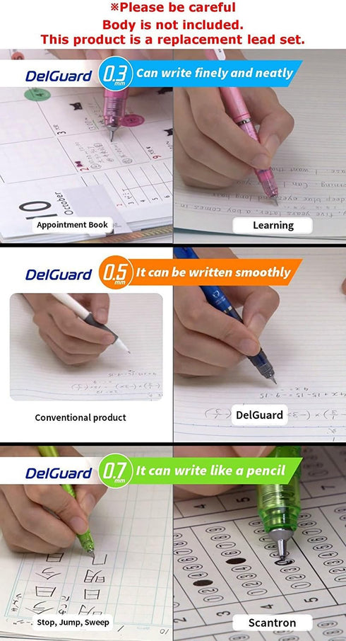 Zebra DelGuard Mechanical Pencil Leads 0.7mm HB, 5 Pack/total 150 Leads, Sticky Notes Value Set...