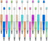 PASISIBICK Plastic UV Beadable Pens, Bead Pens for DIY PPL Gift with Shaft Black Ink, 18 Pieces...