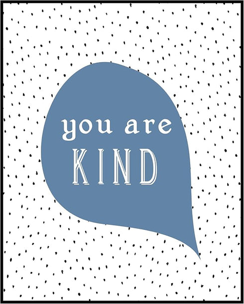 Posterizer 1 pcs-Positive Affirmations For Kids-you are kind-Motivational & Inspirational Art Gift for Men Women Entrepreneur Teens Decor for Ho...