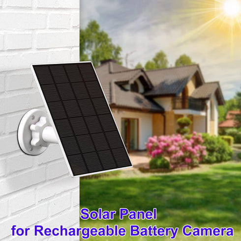 Solar Panel Compatible with Wyze Cam Outdoor,5V 3.5W USB Port Solar Panel Charger Compatible with Rechargeable Battery Powered Cam, Waterproof Sol...