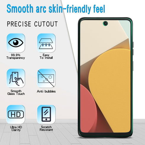 Slanku (3 Pack Tempered Glass for Moto G 5G 2024 Screen Protector, Touch Sensitivity, Scratch Resistant, Bubble Free, Case Friendly......