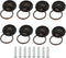 Saim Antique Bronze Knobs Pulls Handles Cabinet Ring Pulls with Screws Metal Hardware Antique Retro for Dresser Drawer Cabinet Cupboard - 8 PCS...