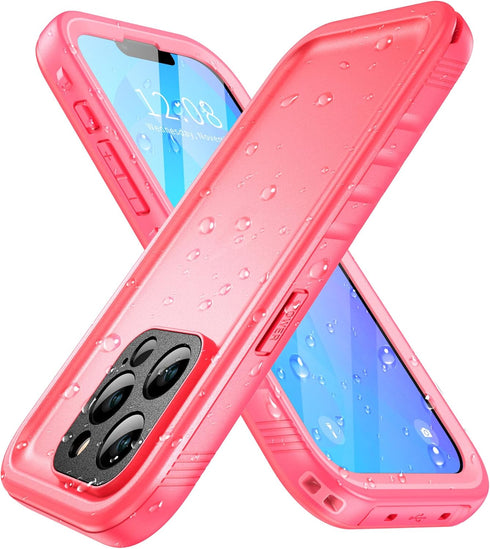SPORTLINK Compatible with iPhone 13 Pro Waterproof Case - Built in Screen Protector Full Body Shockproof Dustproof IP68 Waterproof Case for iPhone...