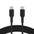 Belkin BoostCharge Braided USB-C to USB-C Cable (2M/6.6ft) for iPhone 15, iPhone 15 Pro, iPhone 15 Pro Max, iPhone 15 Plus, Galaxy S23, S22, Note1...