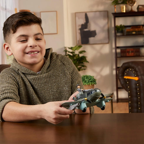 Indiana Jones Worlds of Adventure Doctor Juergen Voller with Plane Action Figure Set, 2.5-inch, Action Figures for Kids Ages 4 and Up...