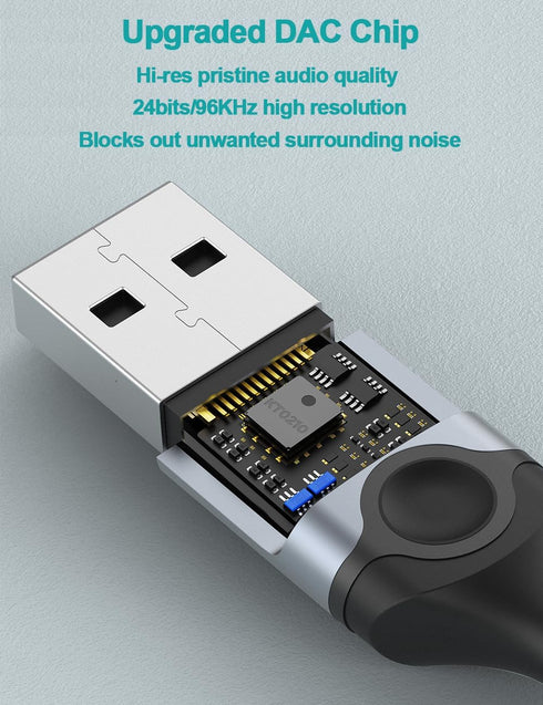 DUKABEL USB PC Earbuds, USB Gaming Earbuds with Mic for PC/PS4/PS5, Black Noise canceling Wired Headphones with Remote for Music, Video Calls, Bro...