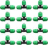 Drip Irrigation Fittings for 1/2 inch Tubing (0.60"-0.63" OD), 12 Pieces Barbed Tee Drip Parts Locked Tee Connectors, 3 Way Drip Line Nuts Connect...
