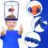 2 Pack Head Hoop Basketball Party Game for Kids and Adults Carnival Game Adjustable Basket Net Headband with 20 Balls for Carnival Party Birthday ...