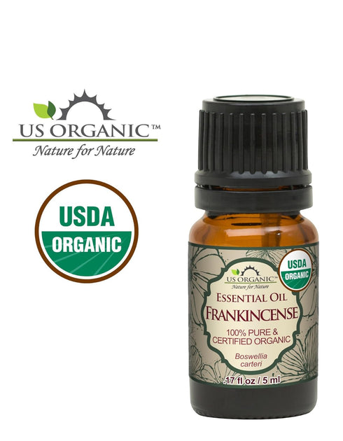 US Organic 100% Pure Frankincense (Boswellia Carteri) Essential Oil - USDA Certified Organic, Use Topically or in Diffuser - Perfect for Yoga or M...