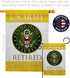 Breeze Decor US Army Garden Flag Armed Forces Rangers United State American Military Veteran Retire Official House Decoration Banner Small Yard Gi...