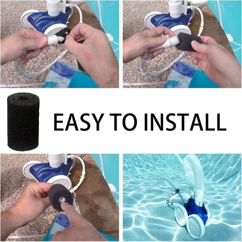 12 Packs High Density Pool Hose Tail Scrubbers Repacment Compatible with Polaris Pool Cleaner, Fits for Polaris 180 280 360 380, 3900 Sweep Pool C...