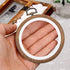 8 Pcs/Set Mini Embroidery Hoops 3 Inch Round Imitated Wood Plastic Display Frame Reusable Circle Cross Stitch Hoop Ring for Art Craft Sewing and H...