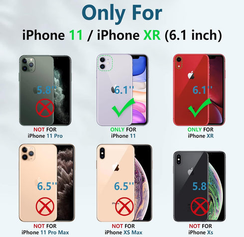 FNTCASE for iPhone 11 Phone Case: for iPhone XR Case with Kickstand & Holster Shockproof Military Grade Protective Cover - Dual Layer Full Protect...