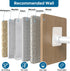AIZESI Spring Tension Curtain Rods Short Tension Rod (White,17" to 28"-2Pcs)...