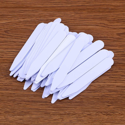 ULTNICE Shirt Collar Stays Collar Stays 200pcs Shirt Collar Band, Collar Strip in 3 Sizes, Plastic Collar Stays for Men, Nylon White Collar Stays ...