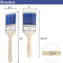 Bates- Paint Brushes- 2 Pack, Premium Paintbrush, Treated Wood Handle, Paint Brush, Paint Brushes Set, Professional Brush Set, House Paint Brush, ...