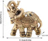 Feng Shui Elephant Statue Golden Collectible Wealth Lucky Elephant Figurine for Home Office Decoration Gift(Large)...