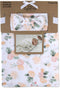 Baby Cotton Swaddle Blanket Wrap with Headband or Hat Set for Baby Girls, Boys Newborns and Infants 0-6 Months (Dusty Rose)...
