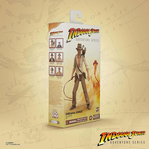 Indiana Jones Adventure Series: Indiana Jones and The Raiders of The Lost Ark, Indiana Jones (Cairo) Action Figure, 6-Inch Action Figures, Ages 4 ...