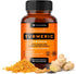 Organic Turmeric Curcumin 1950mg with Black Pepper, Ginger Supplement - 95% Standardized Curcuminoids - Turmeric Capsules, Natural Skin, Joint Sup...