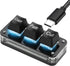 SinLoon Mini 3-Key Cut Copy Paste Keyboard Programmable Keypads with LED Light Mechanical Hot Swap Macro Keyboard for Working and Gaming...