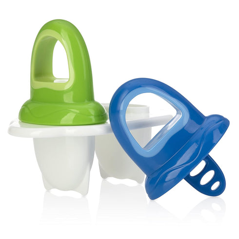 Nuby Garden Fresh Fruitsicle Frozen Pop Tray, Blue/Green, 2 Piece...